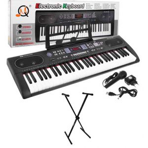 Duży KEYBOARD - SYNTEZATOR - ORGANY z wejściem USB MQ-603UFB + statyw