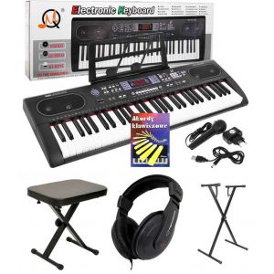 Duży KEYBOARD - SYNTEZATOR - ORGANY z wejściem USB MQ-603UFB + akcesoria