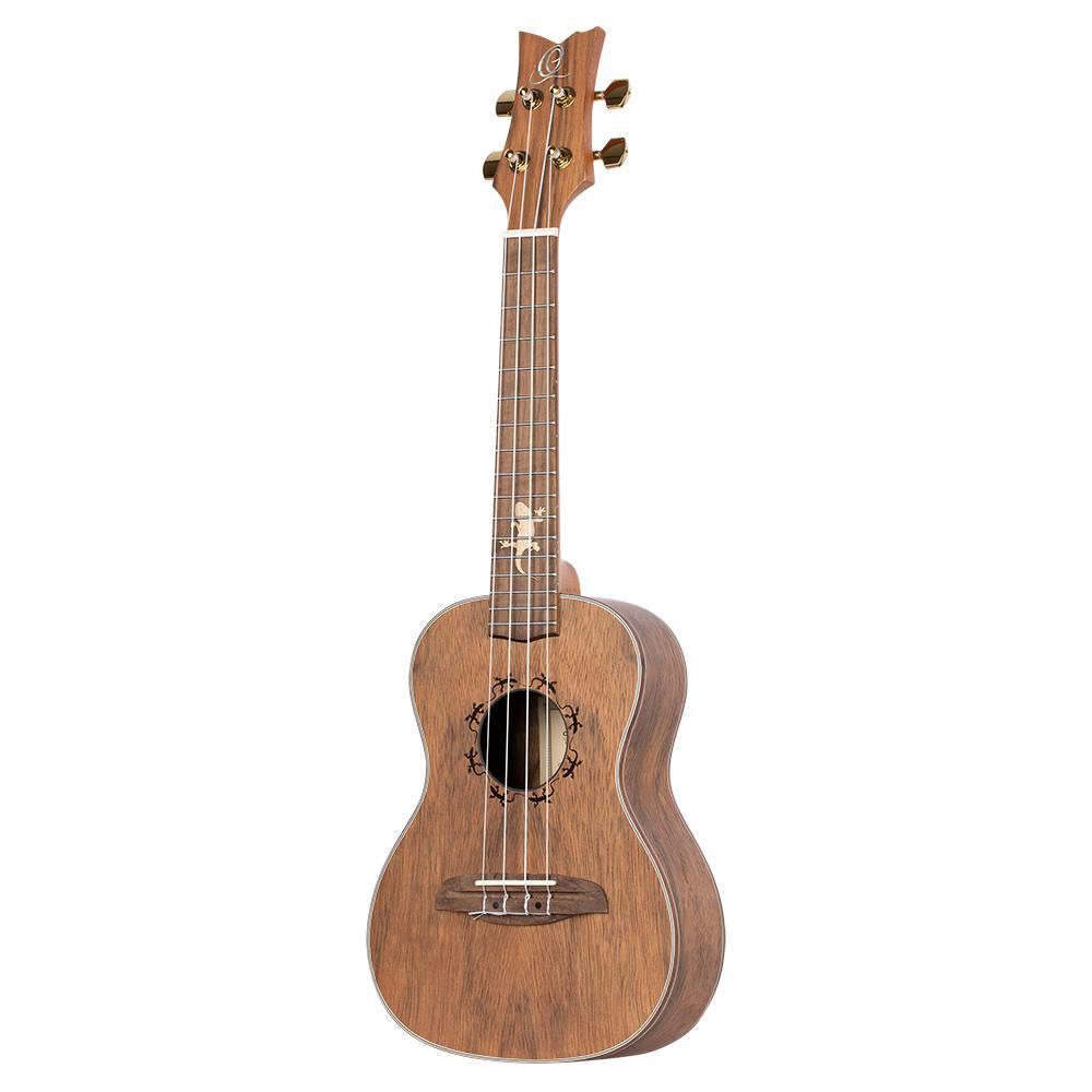 LIZARD-CC-GBL Ortega LIZARD-CC-GBL - leworęczne ukulele koncertowe elektroakustyczne