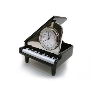 Zebra Music miniaturowy fortepian z zegarkiem