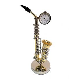 Zegarek - miniatura saksofonu - miniaturowy saksofon z zegarkiem SAX ZEBRA Music ZEG031G