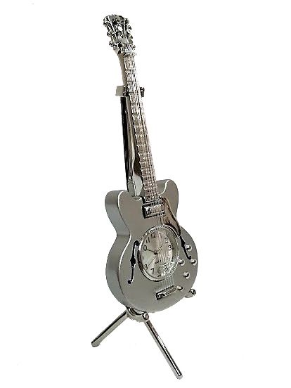 Zegarek - miniatura gitary elektrycznej typu Hollowbody - miniaturowa gitara z zegarkiem ZEBRA Music ZEG032