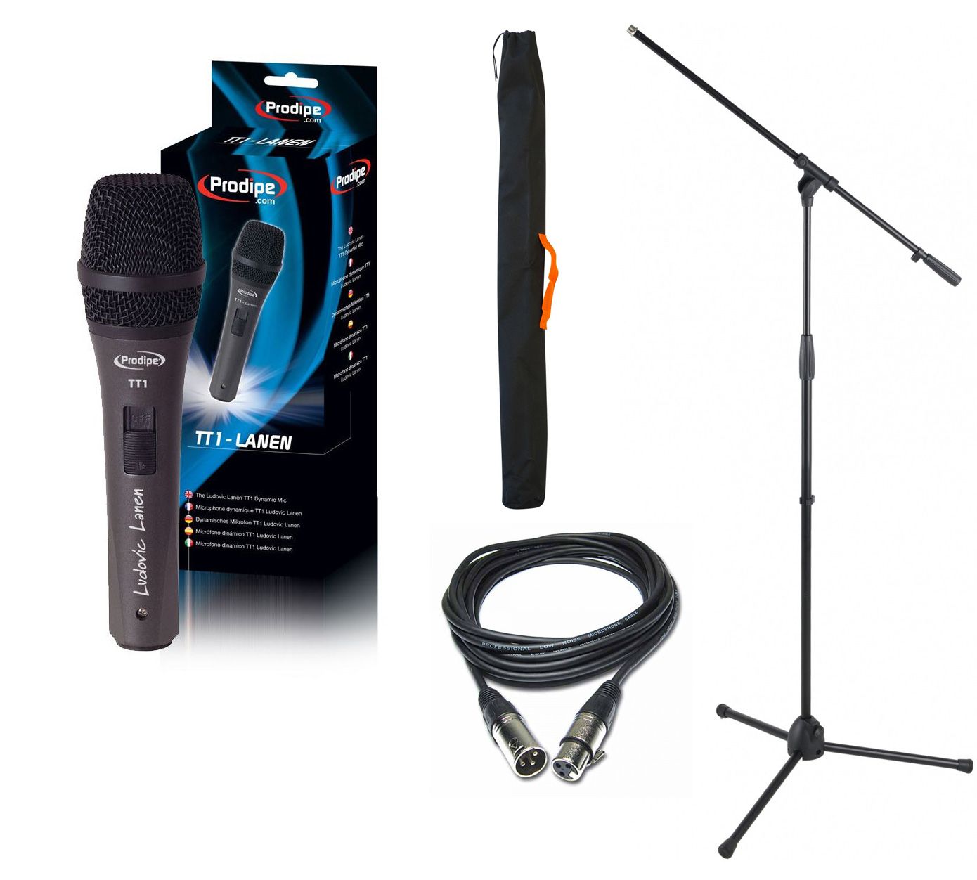 Prodipe TT1 Lanen - mikrofon dynamiczny + statyw + pokrowiec + kabel