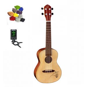 ORTEGA RU5 - Ukulele koncertowe + tuner + kostka