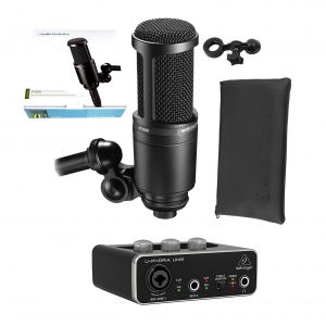 Audio-Technica AT2020 - mikrofon studyjny + interfejs UM2