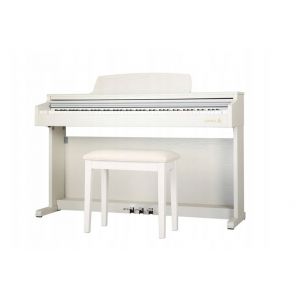 Samick DP-300 WH - pianino cyfrowe z ławą i słuchawkami + książka