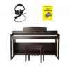 Samick DP-300 RW - pianino cyfrowe z ławą i słuchawkami + książka