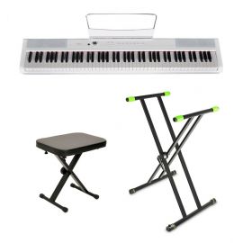 Artesia PA-88H WH - pianino cyfrowe + statyw + ława