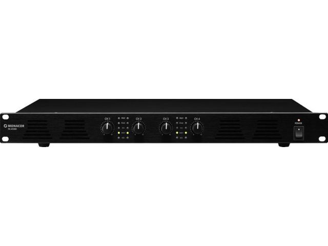 Monacor PA-4120D - 4-kanałowy wzmacniacz cyfrowy PA, mono