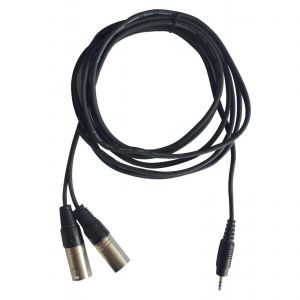 HILEC CL-32/3 - kabel mini jack - 2x xlrm (3m)