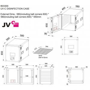 JV Case DISINFECTION CASE - zestaw / skrzynia do dezynfekcji sprzętu