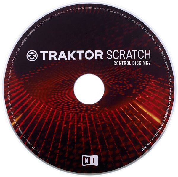 NATIVE INSTRUMENTS TRAKTOR SCRATCH CONTROL CD MK 2 - PŁYTY CD Z KODEM CZASOWYM