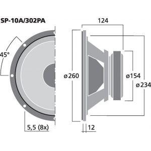 Monacor SP-10A/302PA - głośnik