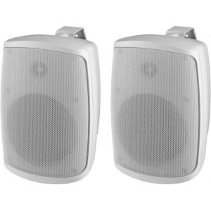 BXB WALL-05/WS - Para 2-drożnych kolumn głośnikowych, 40W, 8Ω, białe