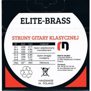 REDS MUSIC ELITE BRAS - struny do gitary klasycznej