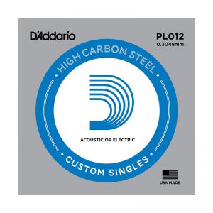 D'Addario PL012 - pojedyncza struna do gitary akustycznej lub elektrycznej