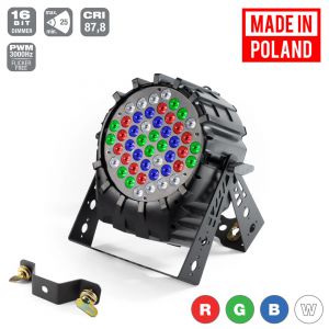 Flash LED PAR 64 48x3W RGBW SHORT Mk2 - reflektor P7100459