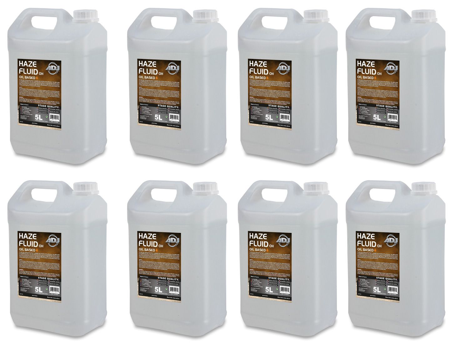 American DJ 8x ADJ Haze Fluid oil based 5l - płyn do wytwornicy mgły (8x5l)