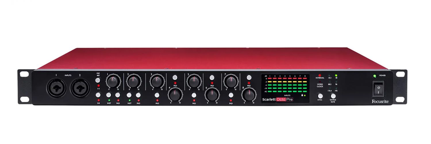 Focusrite Scarlett OctoPre - przedwzmacniacz mikrofonowy z ADAT