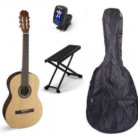 ALVARO 29 - gitara klasyczna + pokrowiec + podnóżek + stroik