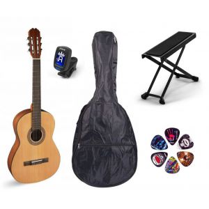 ALVARO 27 - gitara klasyczna + pokrowiec + stroik + podnóżek + kostki
