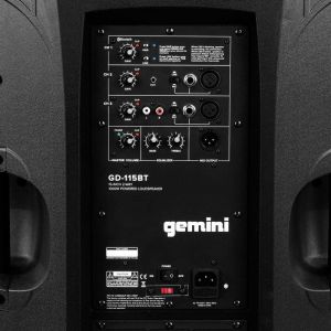 GEMINI GD-115BT Kolumna aktywna 15", 500W RMS, BT, mikser 3 kanały