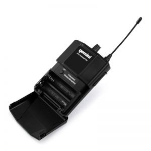 GEMINI GMU-HSL100 System UHF z dynamicznymi mikrofonami: nagłownym i lavalier oraz bezprzewodowym odbiornikiem