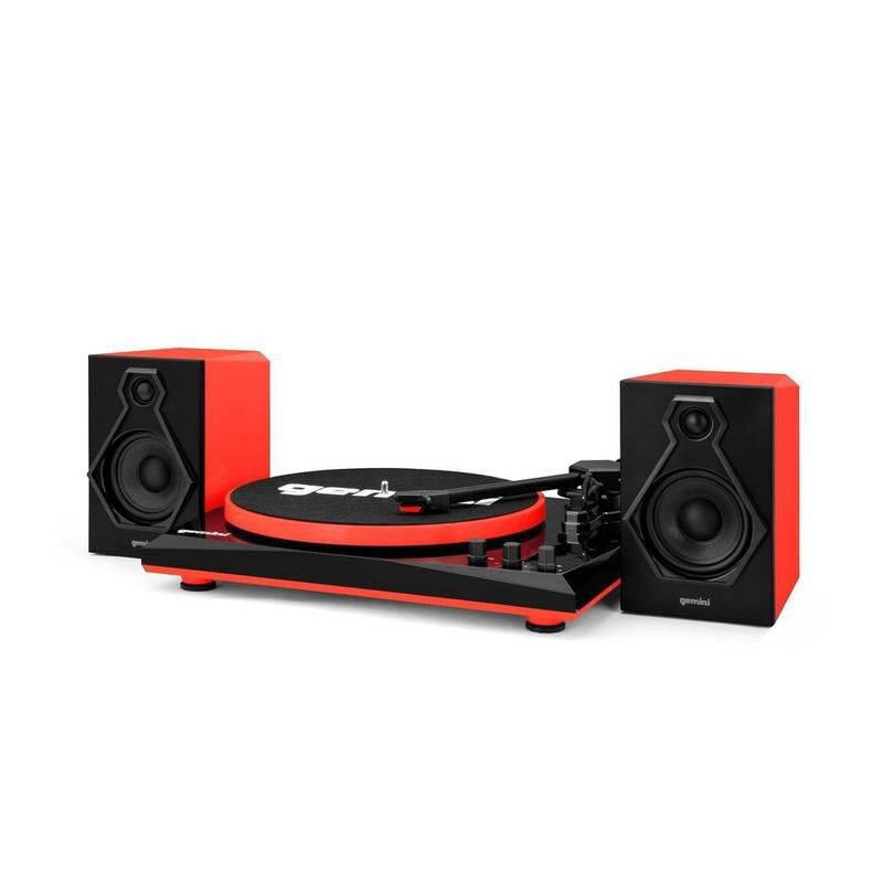 Gemini TT-900 RED Gramofon z głośnikami i Bluetooth, czerwony