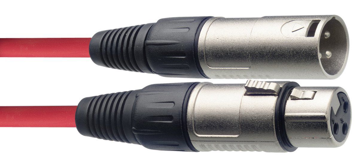 Stagg SMC1 XX RD - kabel mikrofonowy 1m 