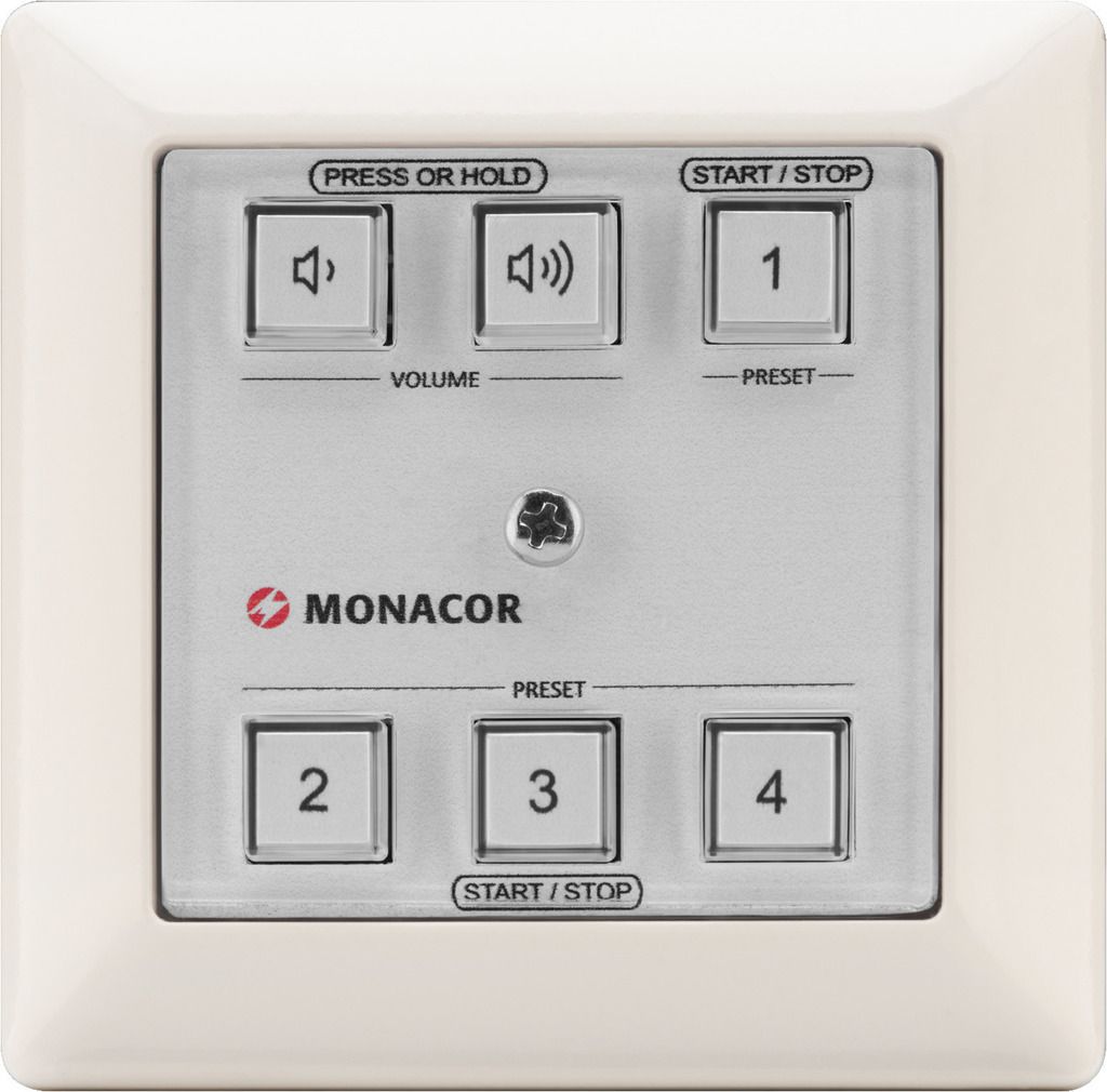 Monacor MDF-CON6 - Kontroler ścienny MondeF z 6 programowalnymi przyciskami
