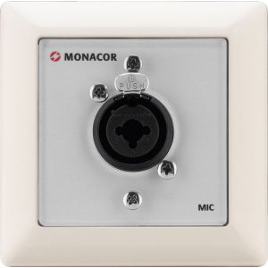 Monacor MDF-INS-XLR - Panel ścienny MondeF z gniazdem Combo (XLR/6.3mm), do montażu wpustowego