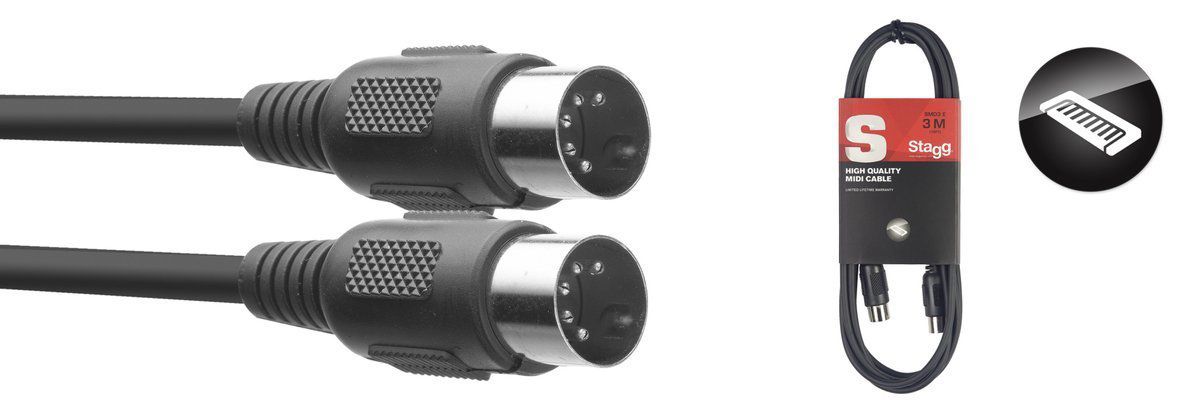 Stagg SMD2E - kabel MIDI 2m Stagg SMD2E - kabel MIDI 2m