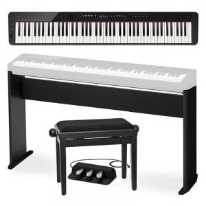 CASIO PX-S1100 - pianino cyfrowe + statyw + ława + kontroler nożny