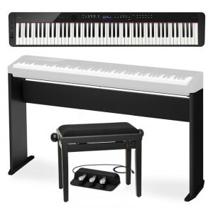 CASIO PX-S1100 - pianino cyfrowe + statyw + ława + kontroler nożny + słuchawki