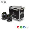 Flash 2x LED Moving Head 12x40W Zoom+Case - zestaw głowic F7100520