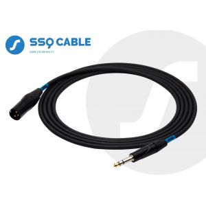 SSQ JSXM3 - kabel jack stereo - XLR Meski 3 metrowy