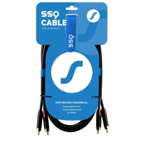 SSQ RCARCA1 - kabel 2xRCA- 2xRCA 1 metrowy