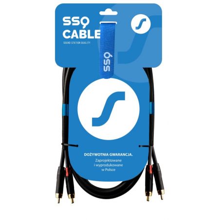 SSQ RCARCA1 - kabel 2xRCA- 2xRCA 1 metrowy