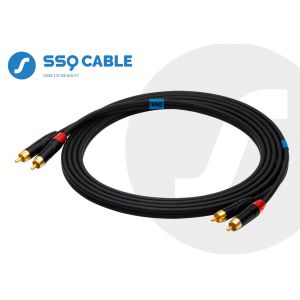 SSQ RCARCA1 - kabel 2xRCA- 2xRCA 1 metrowy