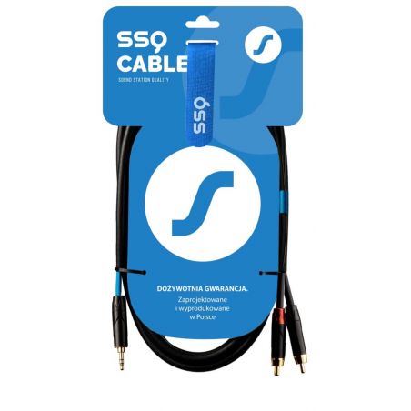 SSQ MiJRCA3 - kabel mini jack stereo- 2xRCA 3 metrowy