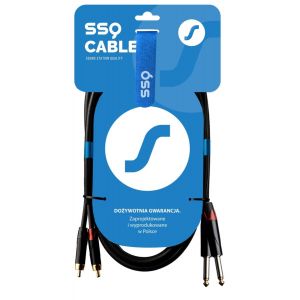 SSQ RCAJM2 - kabel 2 metrowy 2xRCA- 2x JACK MONO 6,3mm