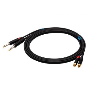 SSQ RCAJM1 - kabel 1 metrowy 2xRCA- 2x JACK MONO 6,3mm