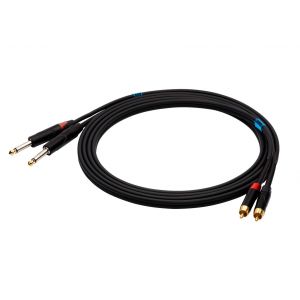 SSQ RCAJM5 - kabel 5 metrowy 2xRCA- 2x JACK MONO 6,3mm
