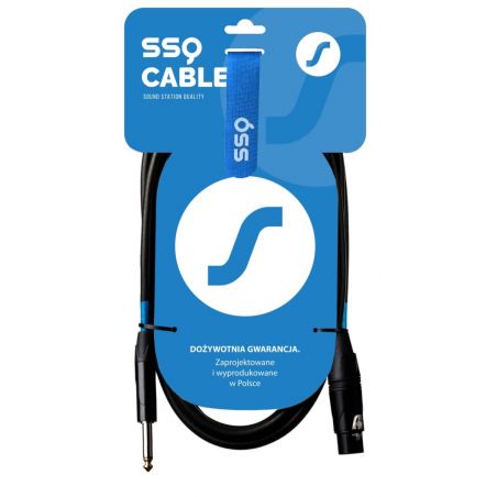 SSQ XZJM5 - kabel Jack MONO - XLR Żeński 5 metrowy