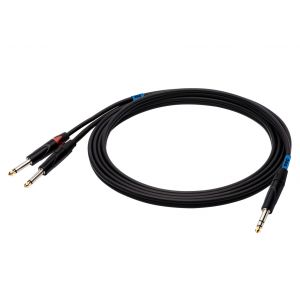 SSQ JSJM1 - kabel Jack stereo - 2x Jack Mono 1 metrowy