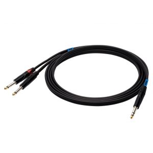 SSQ JSJM3 - kabel Jack stereo - 2x Jack Mono 3 metrowy