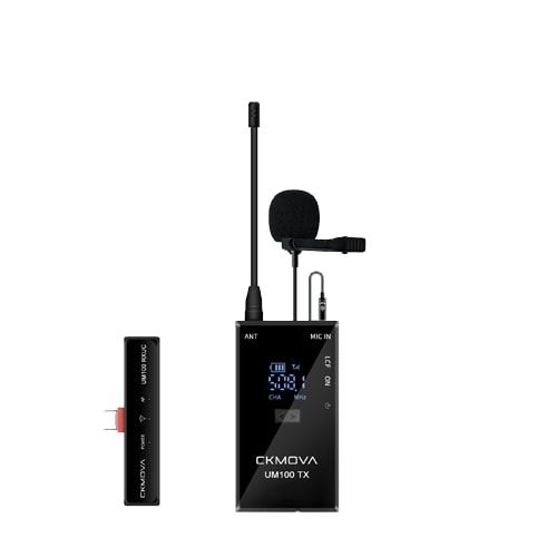 CKMOVA UM100 Kit3 - bezprzewodowy mikrofon na USB C CKMOVA UM100 Kit3 - bezprzewodowy mikrofon na USB C