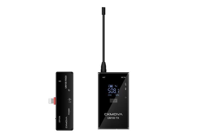 CKMOVA UM100 Kit5 - bezprzewodowy mikrofon na lightning CKMOVA UM100 Kit5 - bezprzewodowy mikrofon na lightning