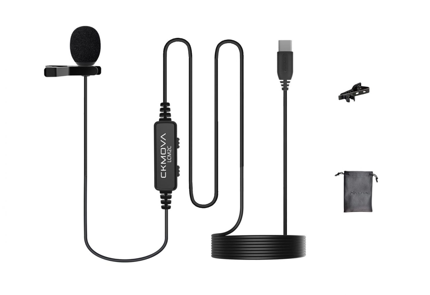 CKMOVA LCM2C - mikrofon krawatowy na USB C CKMOVA LCM2C - mikrofon krawatowy na USB C