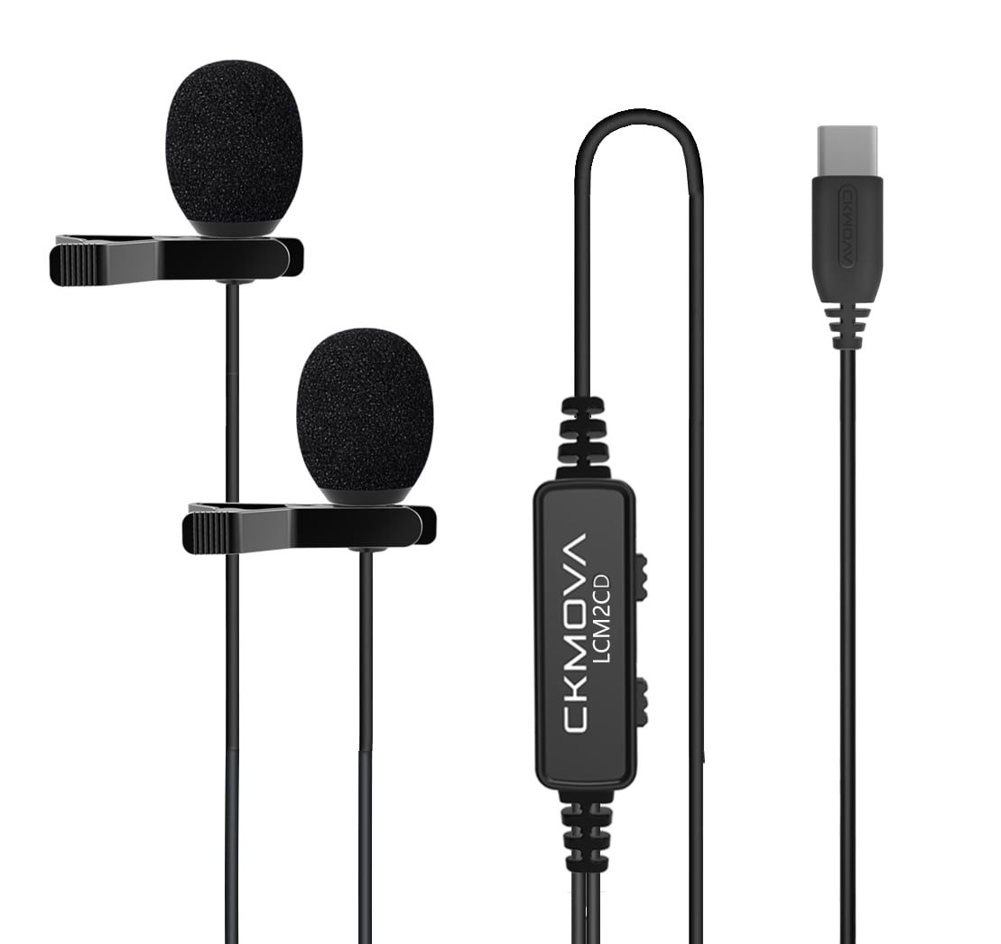 CKMOVA LCM2CD - podwójny mikrofon krawatowy USB C CKMOVA LCM2CD - podwójny mikrofon krawatowy USB C